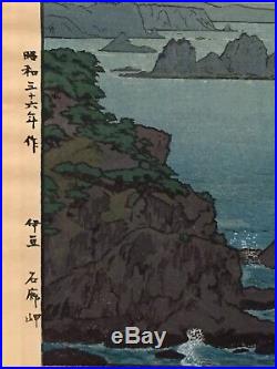 IROZAKI MORNING Orig. Vintage Japanese Woodblock Print by TOSHI YOSHIDA 1961