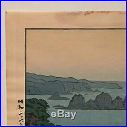 IROZAKI MORNING Orig. Vintage Japanese Woodblock Print by TOSHI YOSHIDA 1961