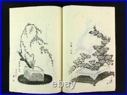 Ikebana / Hokusai School, Japanese Woodblock Print 2 Books Set Flower Edo 320