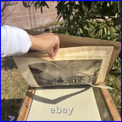 Ito Nisaburo The Inns at Arima Hot Spring Japanese Woodblock Print 1950 Framed