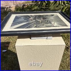 Ito Nisaburo The Inns at Arima Hot Spring Japanese Woodblock Print 1950 Framed