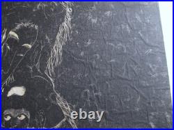 JAPANESE PRINT KINTARO AND YAMAUBA Kitagawa Utamaro on thin translucent washi