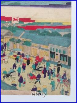 JAPANESE WOODBLOCK PRINT ORIGINAL AUTHENTIC ANTIQUE 1870s