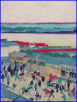 JAPANESE WOODBLOCK PRINT ORIGINAL AUTHENTIC ANTIQUE 1870s