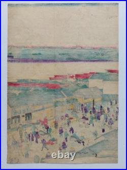JAPANESE WOODBLOCK PRINT ORIGINAL AUTHENTIC ANTIQUE 1870s