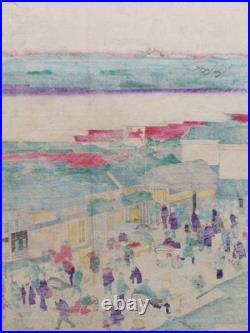 JAPANESE WOODBLOCK PRINT ORIGINAL AUTHENTIC ANTIQUE 1870s
