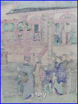 JAPANESE WOODBLOCK PRINT ORIGINAL AUTHENTIC ANTIQUE 1880s