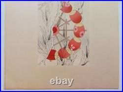 JAPANESE WOODBLOCK PRINT SHIN HANGA ORIGINAL ANTIQUE Japanese Design 1920s