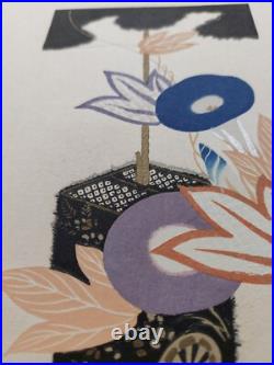 JAPANESE WOODBLOCK PRINT SHIN HANGA ORIGINAL ANTIQUE SEKKA Japanese Design 1920s