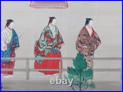 JAPANESE WOODBLOCK PRINT SHIN HANGA ORIGINAL ANTIQUE TSUKIOKA KOGYO 1927 Signed