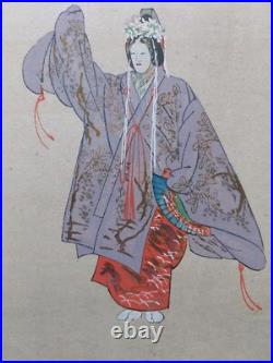 JAPANESE WOODBLOCK PRINT SHIN HANGA ORIGINAL ANTIQUE TSUKIOKA KOGYO 1927 Signed