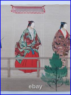JAPANESE WOODBLOCK PRINT SHIN HANGA ORIGINAL ANTIQUE TSUKIOKA KOGYO 1927 Signed