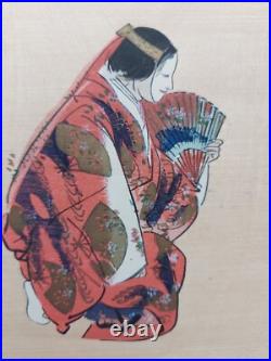 JAPANESE WOODBLOCK PRINT SHIN HANGA ORIGINAL ANTIQUE TSUKIOKA KOGYO 1927 Signed