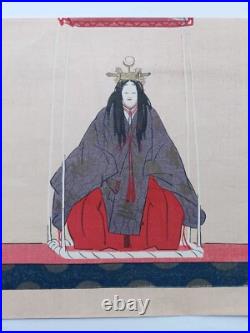 JAPANESE WOODBLOCK PRINT SHIN HANGA ORIGINAL ANTIQUE TSUKIOKA KOGYO 1927 Signed