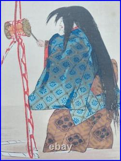 JAPANESE WOODBLOCK PRINT SHIN HANGA ORIGINAL ANTIQUE TSUKIOKA KOGYO 1927 Signed