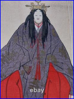 JAPANESE WOODBLOCK PRINT SHIN HANGA ORIGINAL ANTIQUE TSUKIOKA KOGYO 1927 Signed
