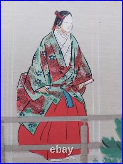 JAPANESE WOODBLOCK PRINT SHIN HANGA ORIGINAL ANTIQUE TSUKIOKA KOGYO 1927 Signed