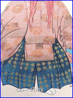 JAPANESE WOODBLOCK PRINT SHIN HANGA ORIGINAL ANTIQUE TSUKIOKA KOGYO 1927 Signed