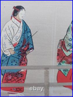 JAPANESE WOODBLOCK PRINT SHIN HANGA ORIGINAL ANTIQUE TSUKIOKA KOGYO 1927 Signed