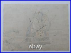 JAPANESE WOODBLOCK PRINT SHIN HANGA ORIGINAL ANTIQUE TSUKIOKA KOGYO 1927 Signed