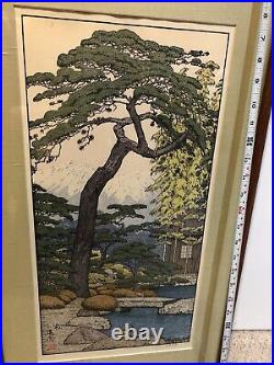 JAPANESE WOODBLOCK PRINT TOSHI YOSHIDA Framed 31x16 Inches