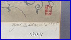 JUN-ICHIRO SEKINO Peonies in a Ko-Imari Vase Limited Edition Woodblock Print