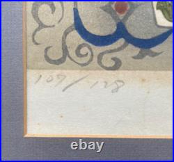 JUN-ICHIRO SEKINO Peonies in a Ko-Imari Vase Limited Edition Woodblock Print