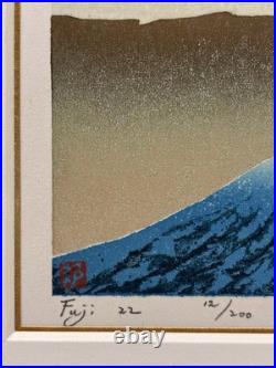 Japan Woodblock Gold Frame Kunio Kaneko Ltd Ed 1988 Cultural Fine Art Decor Gift