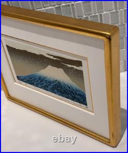 Japan Woodblock Gold Frame Kunio Kaneko Ltd Ed 1988 Cultural Fine Art Decor Gift