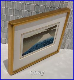 Japan Woodblock Gold Frame Kunio Kaneko Ltd Ed 1988 Cultural Fine Art Decor Gift