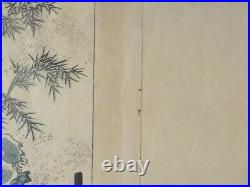 Japanese Antique Woodblock Triptych Ladies Meeting