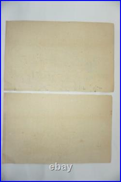 Japanese Color Woodblock Prints 10 Views of Matsushima Meiji Original 1115E2