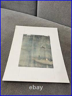 Japanese Koho Shoda Woodblock Print Night at Lake Biwa Shubi Pine Tree Japanese Koho Shoda Woodblock Print Night at Lake Biwa Shubi Pine Tree