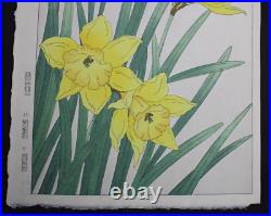 Japanese Print Woodblock Flower Kawarazaki Shodo