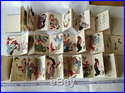 Japanese Shunga Paper picture on Book 3 set UKIYOE Erotic woodblock print-b924