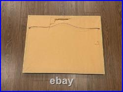Japanese Signed Woodblock Print Seaside Landscape with Figure in Boat LE 49/180