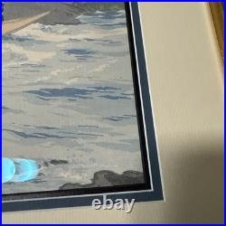 Japanese TOKURIKI TOMIKICHIRO Woodblock The Hozu-gawa Rapids At Kyoto In Summer