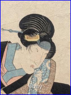 Japanese Ukiyo-e Woodblock Print Chushingura 5-480 Utagawa Kunisada 1822