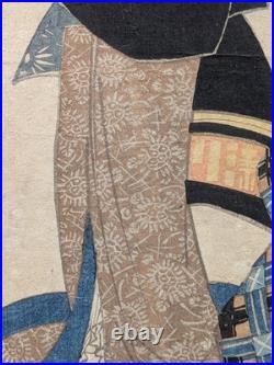 Japanese Ukiyo-e Woodblock Print Chushingura 5-480 Utagawa Kunisada 1822
