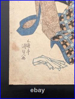 Japanese Ukiyo-e Woodblock Print Chushingura 5-480 Utagawa Kunisada 1822