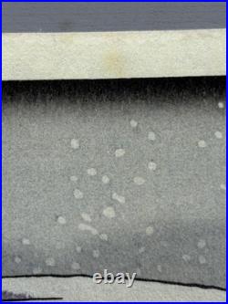 Japanese Ukiyoe, woodcut print, Hiroshige, Evening Snow at Asakusa, triptych