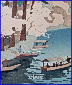 Japanese WOODBLOCK Kawai, Kenji circa 1940s Early Edition FRAMED 16 by 20