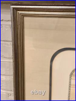 Japanese Woodblock Framed Print Titled'Crane On Pine Limb' By John Paul Morgan