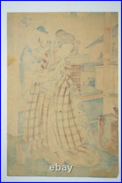 Japanese Woodblock Print 1851 Original by Utagawa Kunisada from Japan 1119F21