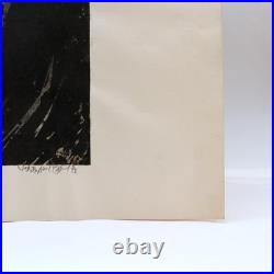 Japanese Woodblock Print Akiyama Iwao Habataki crow Signed Numbered Large Print