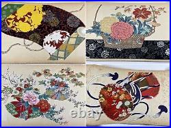 Japanese Woodblock Print Book Kigen Keishuku-Cho Auspicious Kimono Design