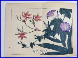 Japanese Woodblock Print Book Shikinohana vol. 7 Flower Sakai Hoitsu 1907
