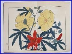 Japanese Woodblock Print Book Shikinohana vol. 7 Flower Sakai Hoitsu 1907
