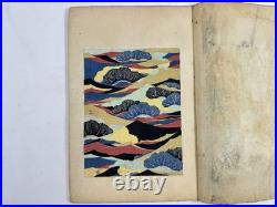 Japanese Woodblock Print Book Shin-bijutsukai vol. 4 Textile Furuya Korin