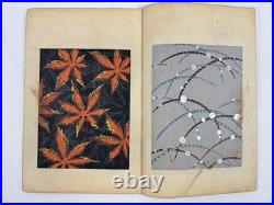 Japanese Woodblock Print Book Shin-bijutsukai vol. 4 Textile Furuya Korin